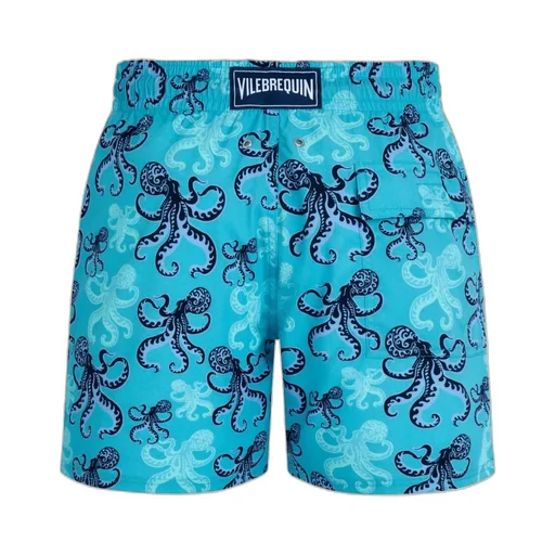 Octopus-Print Swim Shorts