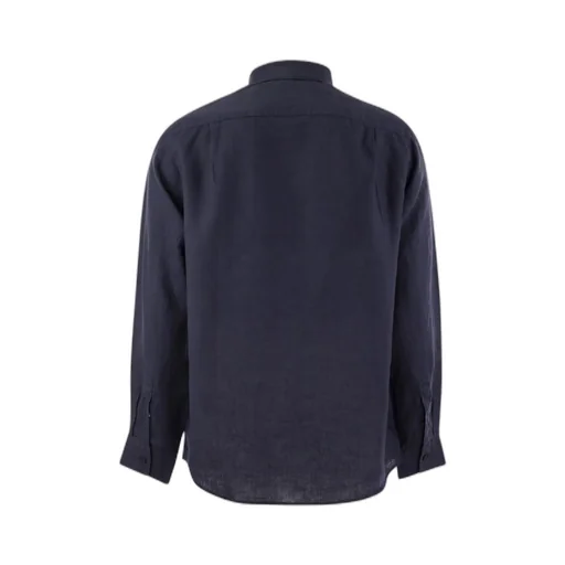 Logo-Embroidered Linen Shirt