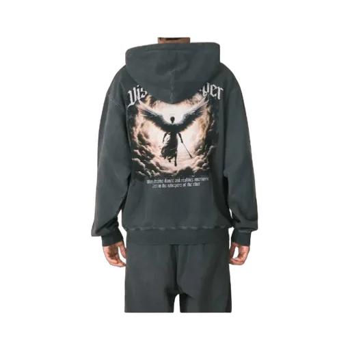 Hoodie With Angel Print