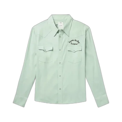 Embroidered Snap-Button Shirt