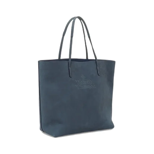 Logo Embossed Shopping Bag