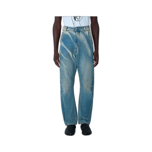 Mid-Rise Straight-Leg Jeans