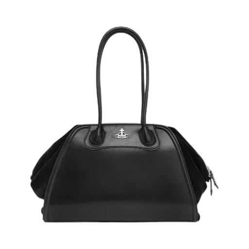 Shirley Curved Top-Handle Tote Bag Medium