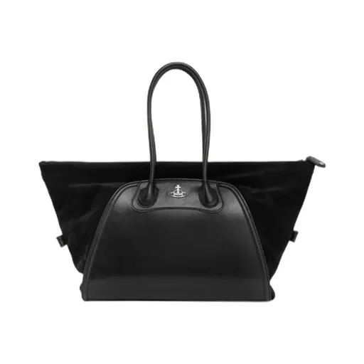 Shirley Curved Top-Handle Tote Bag Medium