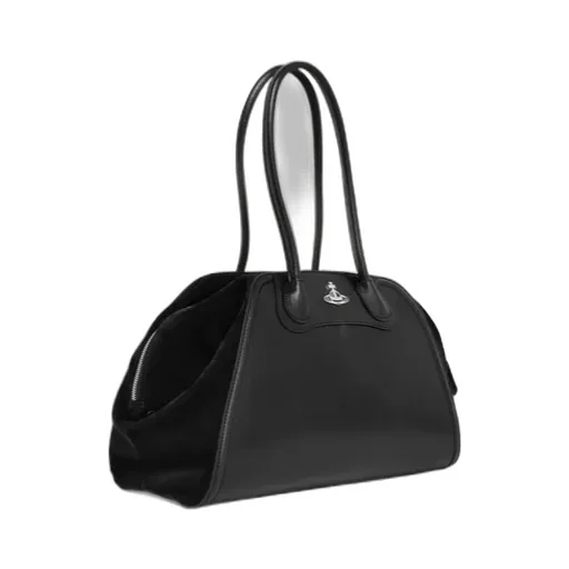 Shirley Curved Top-Handle Tote Bag Medium