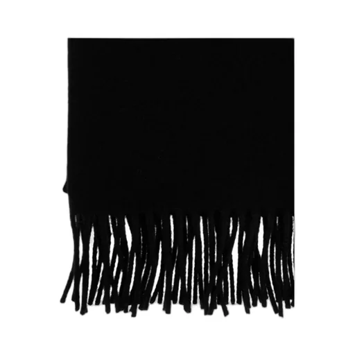 Logo-Patch Fringed Scarf