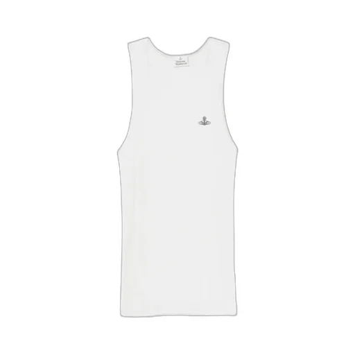 Logo Embroidered Sleeveless T-Shirt