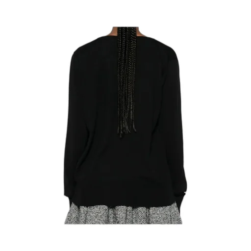Orb-Embroidered Wool Top