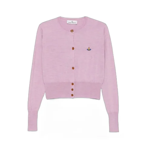 Orb Embroidered Cropped Cardigan