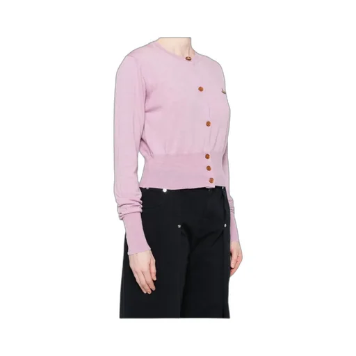 Orb Embroidered Cropped Cardigan