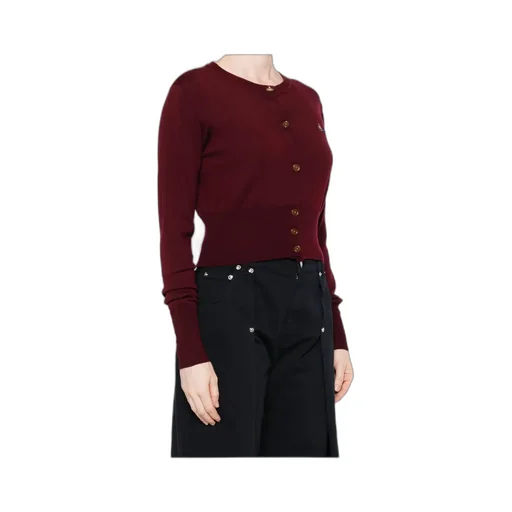 Orb Embroidered Cropped Cardigan
