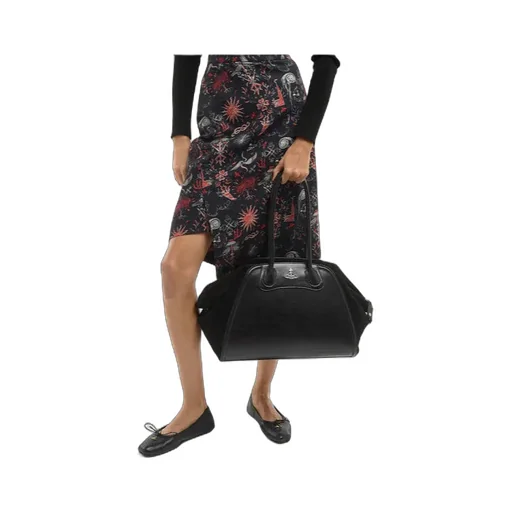 Shirley Curved Top-Handle Tote Bag Medium