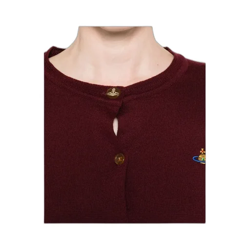 Orb Embroidered Cropped Cardigan