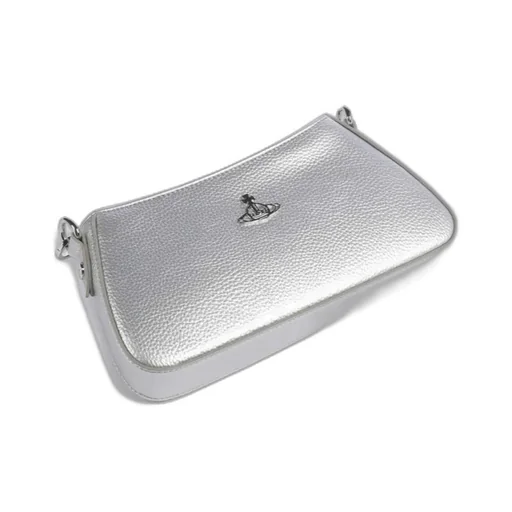 Orb-Plaque Top Zipped Shoulder Bag