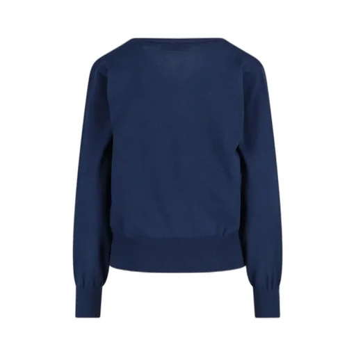 Logo Embroidered Boat Neck Jumper