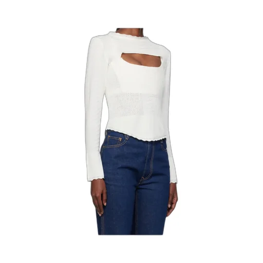 Cut-Out Knitted Top