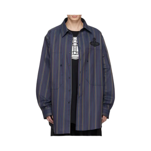 Logo-Patch Long-Sleeved Shirt