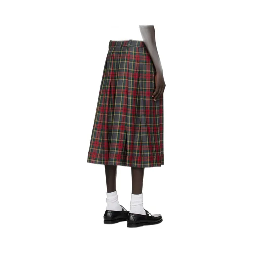 Pleated Tartan Skirt