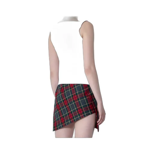 Square-Neck Button Down Top