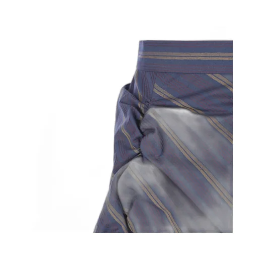 Striped Pleated Skirt