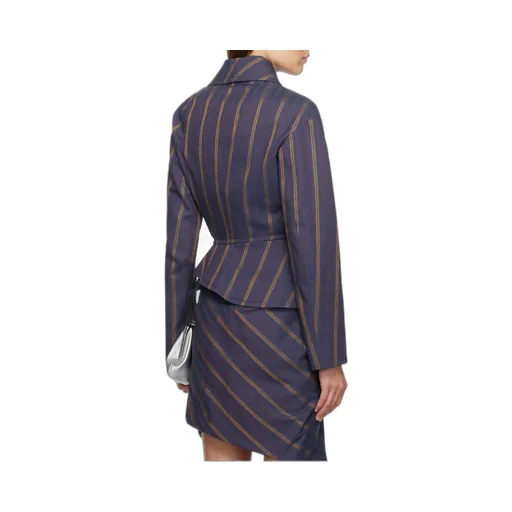 Striped Button-Up Jacket
