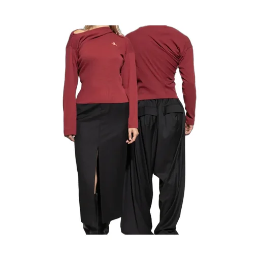 Logo-Embroidered Ribbed Top