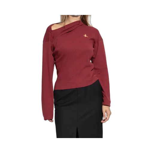Logo-Embroidered Ribbed Top