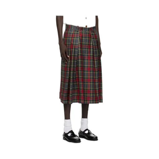 Pleated Tartan Skirt