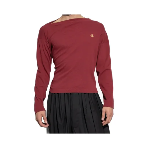 Logo-Embroidered Ribbed Top