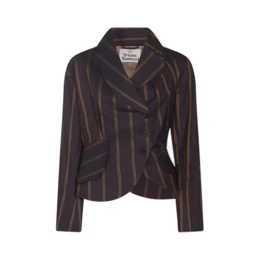 Striped Button-Up Jacket