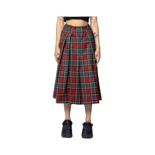Pleated Tartan Skirt