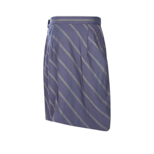 Striped Pleated Skirt