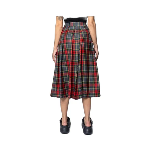 Pleated Tartan Skirt