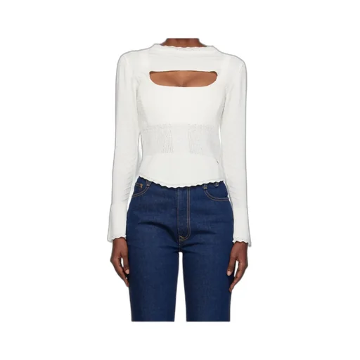 Cut-Out Knitted Top