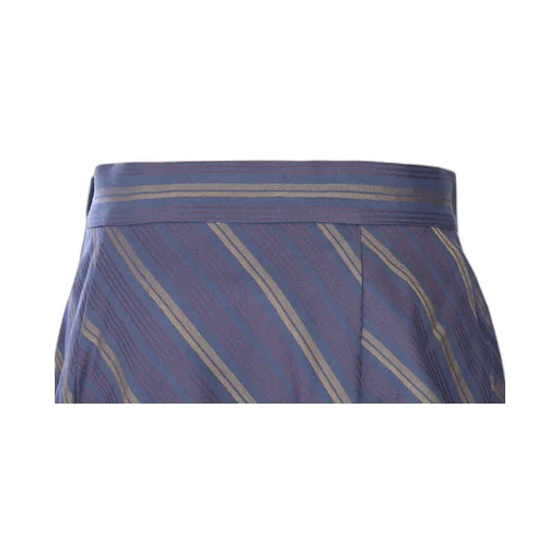 Striped Pleated Skirt
