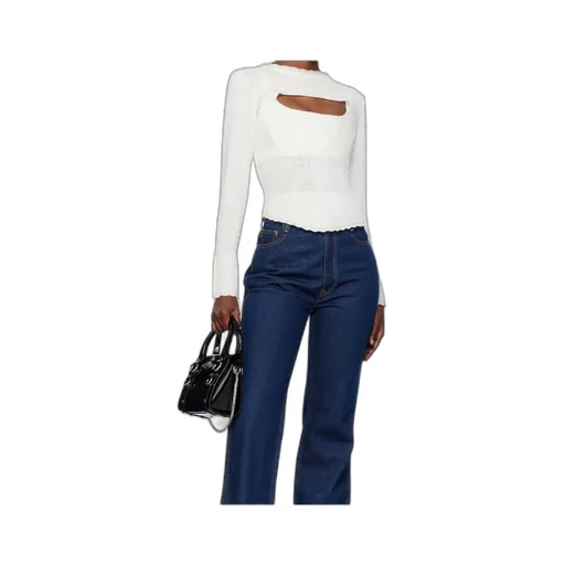 Cut-Out Knitted Top