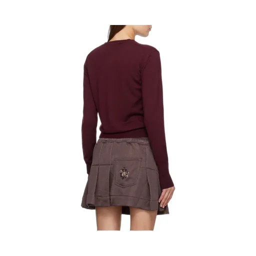 Orb-Embellished Virgin-Wool Cardigan