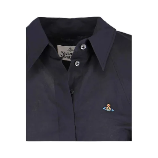 Logo Embroidered Ruffled Top