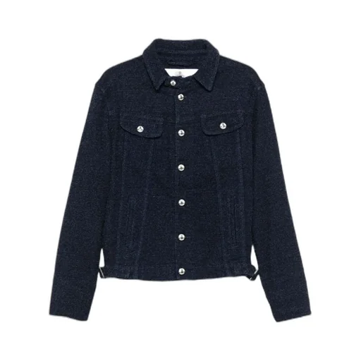 Button-Fastening Denim Jacket