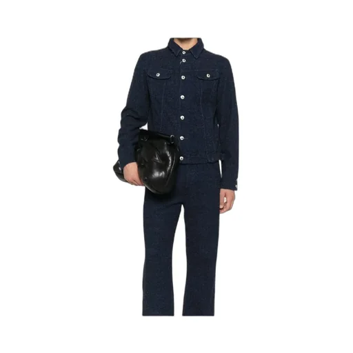 Button-Fastening Denim Jacket