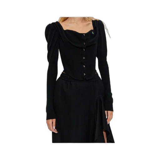 Bea Puff-Sleeve Corset Top