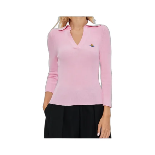Orb-Embellished Ribbed Top