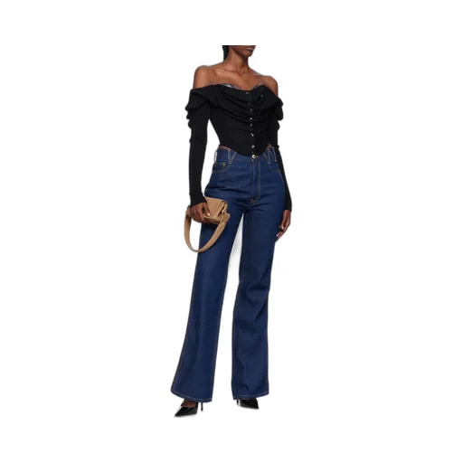 Bea Puff-Sleeve Corset Top