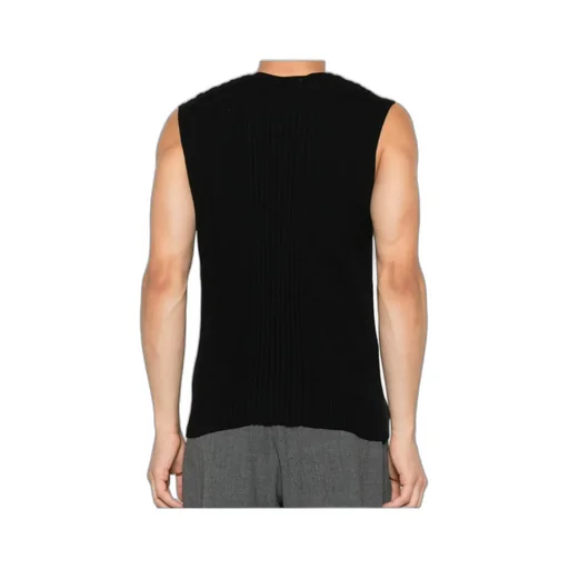 Tegan Ribbed Button-Placket Vest