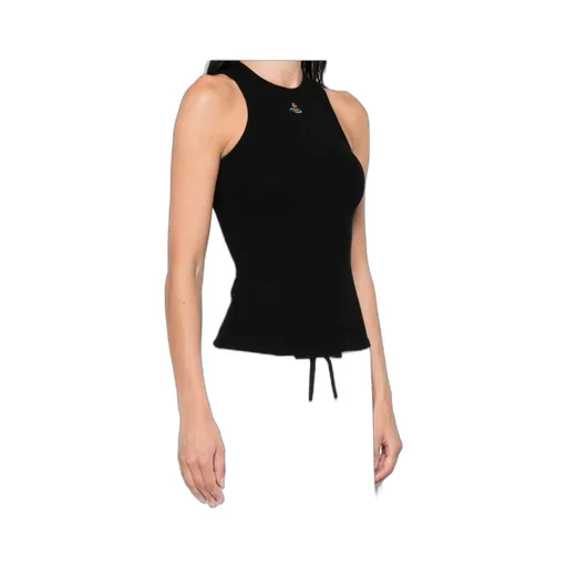 90S Orb-Embellished Ribbed Tank Top