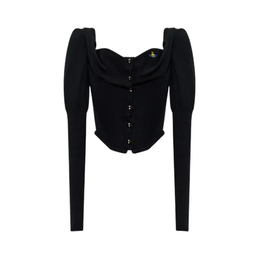 Bea Puff-Sleeve Corset Top