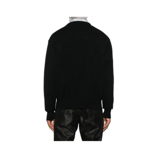 Orb-Embroidered V-Neck Cardigan