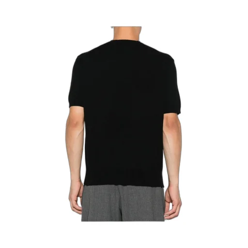 Logo-Embroidered Short-Sleeve Sweater