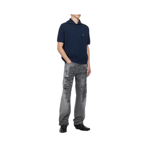 Orb-Embroidered Polo Shirt