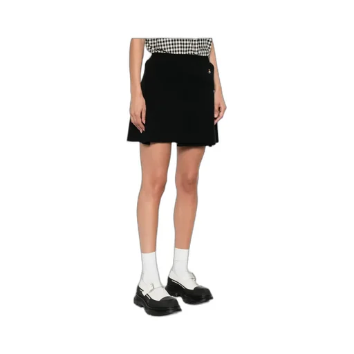 Belted Pleated Mini Skirt